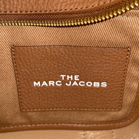Authentic Marc Jacobs The Leather Mini Tote Bag Argan Oil - Picture 8 of 9